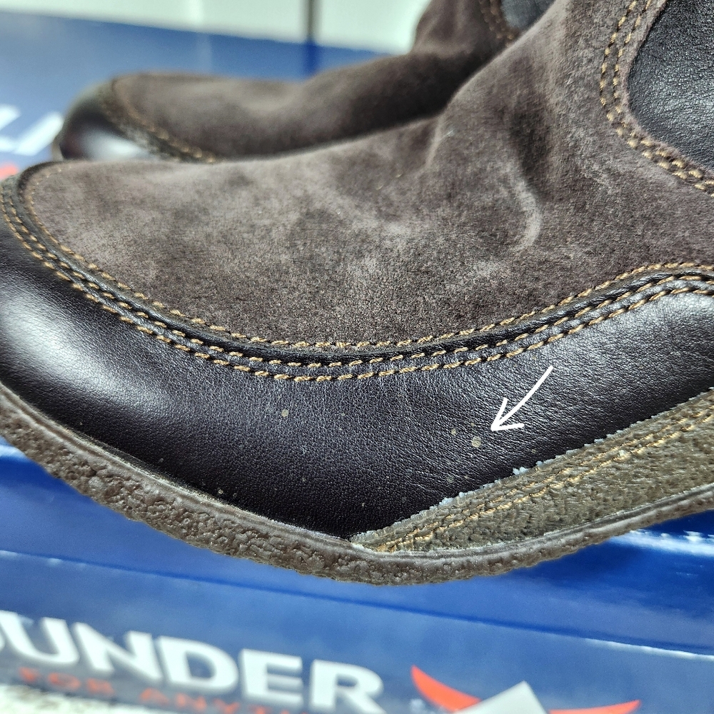 Allrounder by Mephisto "Gena" Waterproof Brown Leather Boot | Women's Size 9.5 - Picture 12 of 13